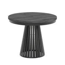 Esstisch rund Säulenfuß ausziehbar günstig kaufen - Dekori Möbel