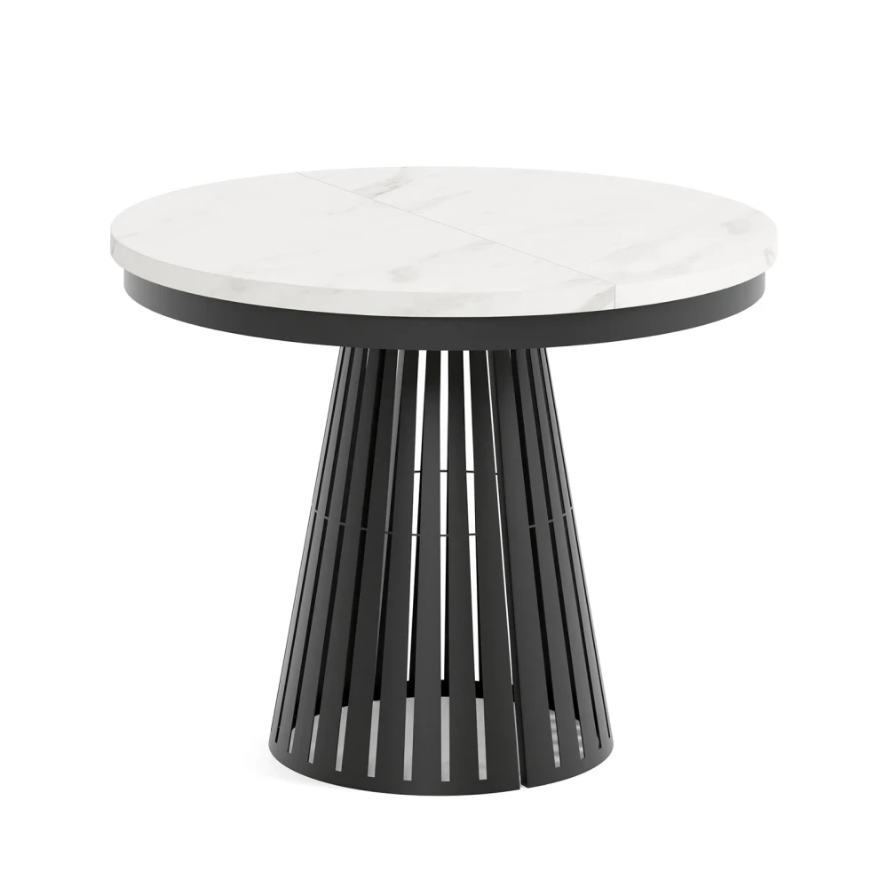 Esstisch rund Säulenfuß ausziehbar günstig kaufen - Dekori Möbel