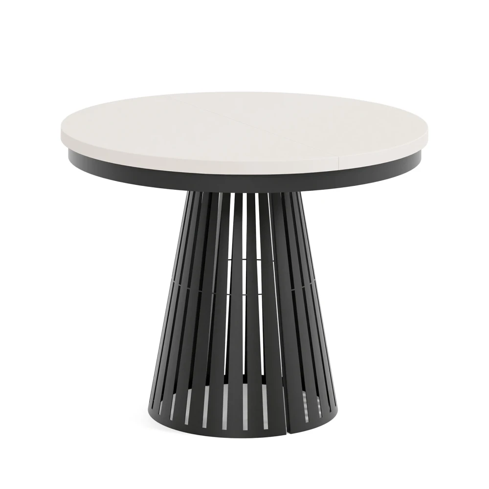 Esstisch rund Säulenfuß ausziehbar günstig kaufen - Dekori Möbel