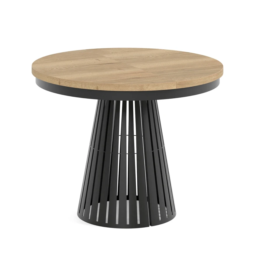 Esstisch rund Säulenfuß ausziehbar günstig kaufen - Dekori Möbel