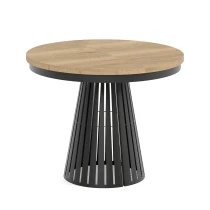 Esstisch rund Säulenfuß ausziehbar günstig kaufen - Dekori Möbel