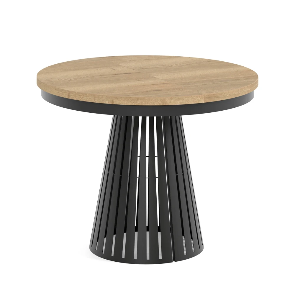 Esstisch rund Säulenfuß ausziehbar günstig kaufen - Dekori Möbel