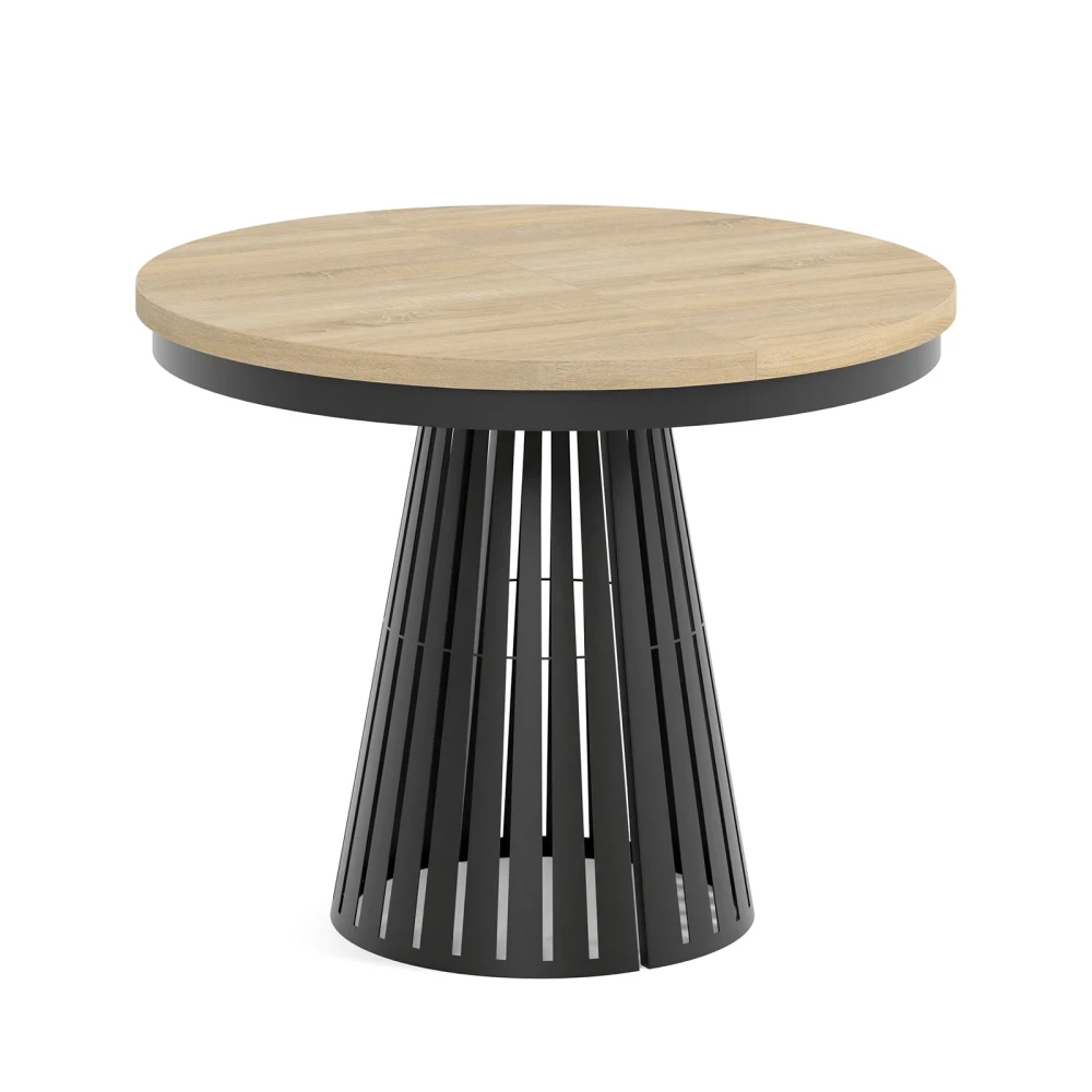 Esstisch rund Säulenfuß ausziehbar günstig kaufen - Dekori Möbel