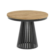 Esstisch rund Säulenfuß ausziehbar günstig kaufen - Dekori Möbel