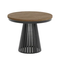 Esstisch rund Säulenfuß ausziehbar günstig kaufen - Dekori Möbel