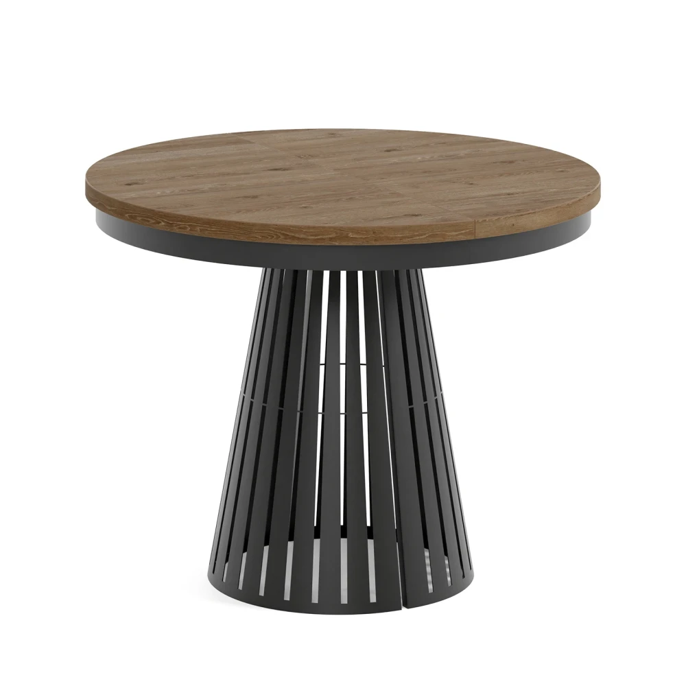 Esstisch rund Säulenfuß ausziehbar günstig kaufen - Dekori Möbel