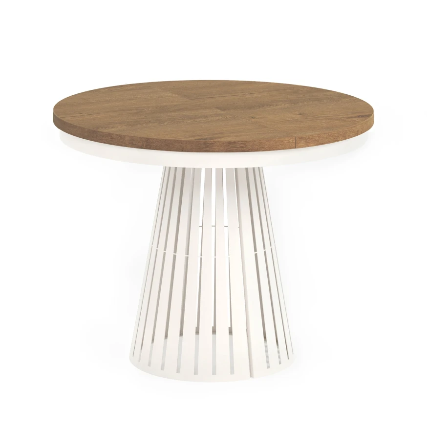 Esstisch rund Säulenfuß ausziehbar günstig kaufen - Dekori Möbel