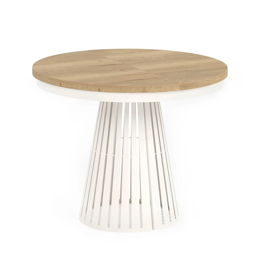 Esstisch rund Säulenfuß ausziehbar günstig kaufen - Dekori Möbel