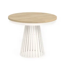 Esstisch rund Säulenfuß ausziehbar günstig kaufen - Dekori Möbel