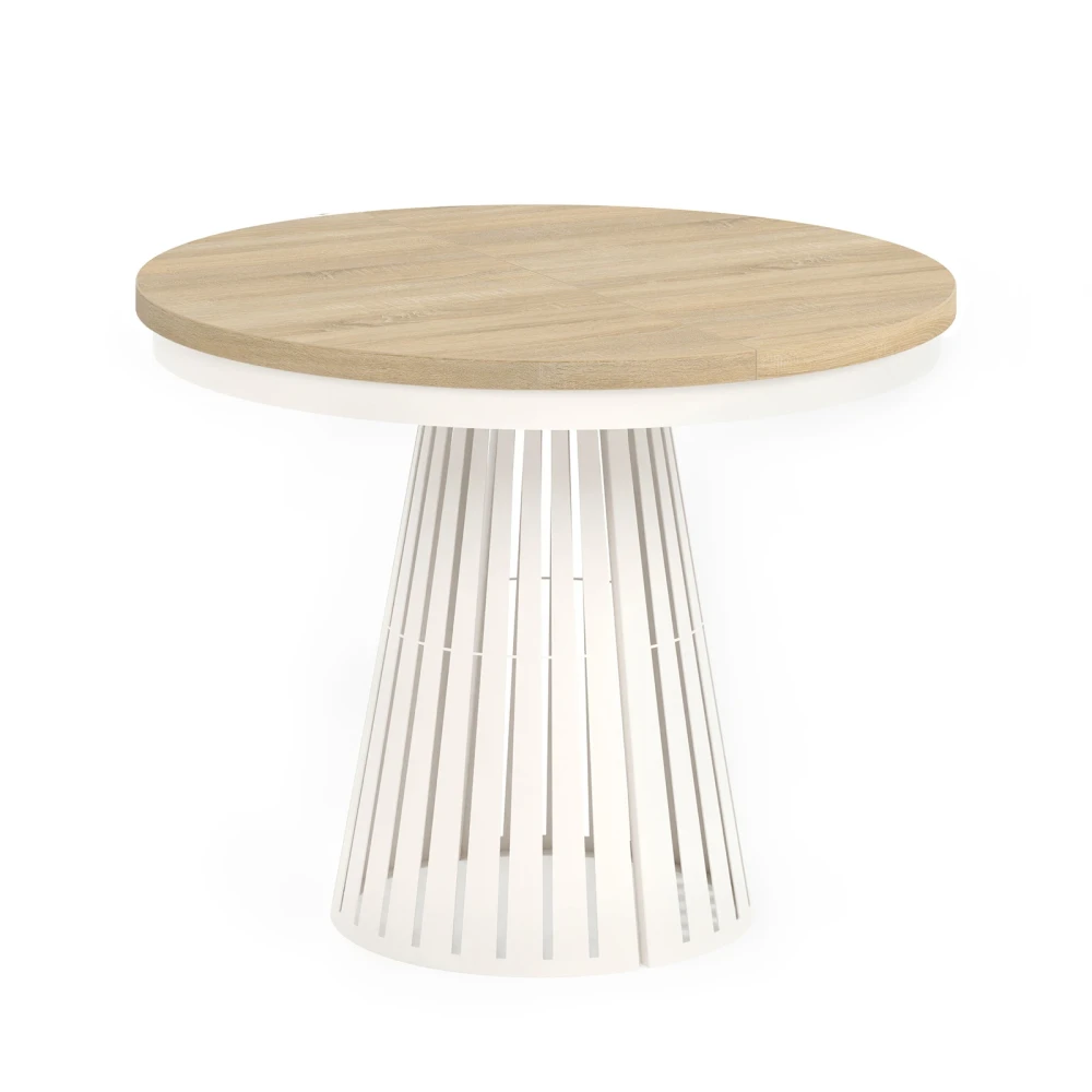 Esstisch rund Säulenfuß ausziehbar günstig kaufen - Dekori Möbel