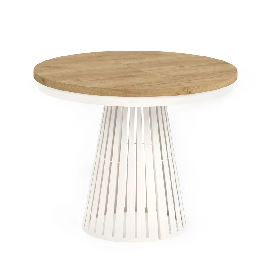 Esstisch rund Säulenfuß ausziehbar günstig kaufen - Dekori Möbel