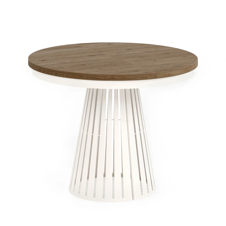 Esstisch rund Säulenfuß ausziehbar günstig kaufen - Dekori Möbel