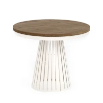 Esstisch rund Säulenfuß ausziehbar günstig kaufen - Dekori Möbel