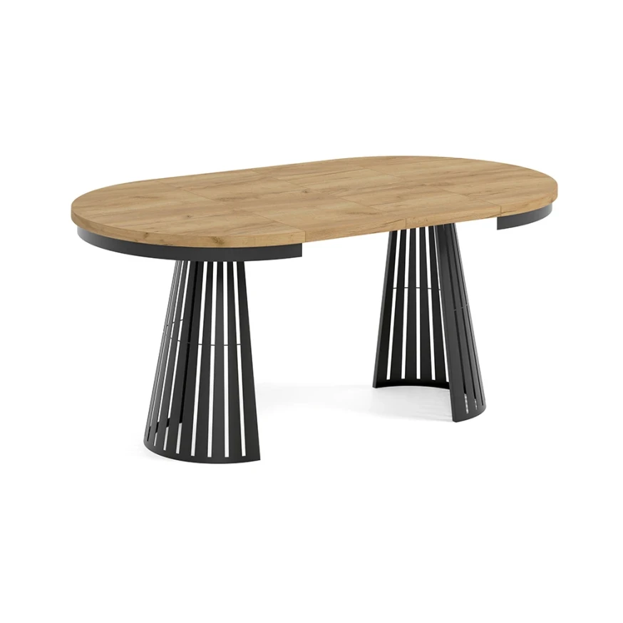 Esstisch rund Säulenfuß ausziehbar günstig kaufen - Dekori Möbel