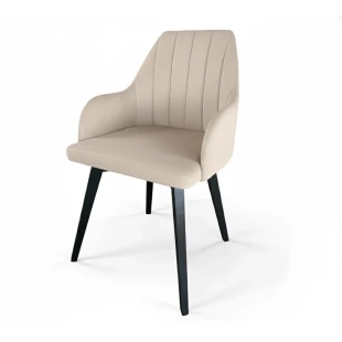 Polsterstuhl LS109 Loft Knöpfe gesteppt moderner Schalensessel Marineblau