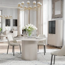 Runder Tisch ZOEVA ZA8 mit Rillen