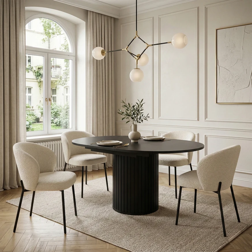 Ausziehbarer Tisch ZOEVA ZA9 mit Rillen