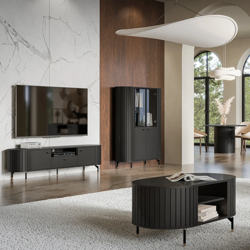 ZOEVA ZA6 Couchtisch mit Rillen