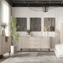 Kommode ZOEVA ZA4 mit Rillen