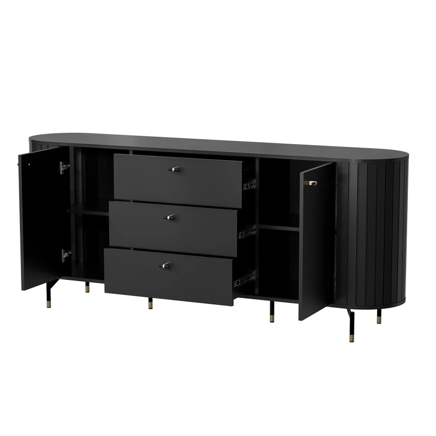 Kommode ZOEVA ZA4 mit Rillen