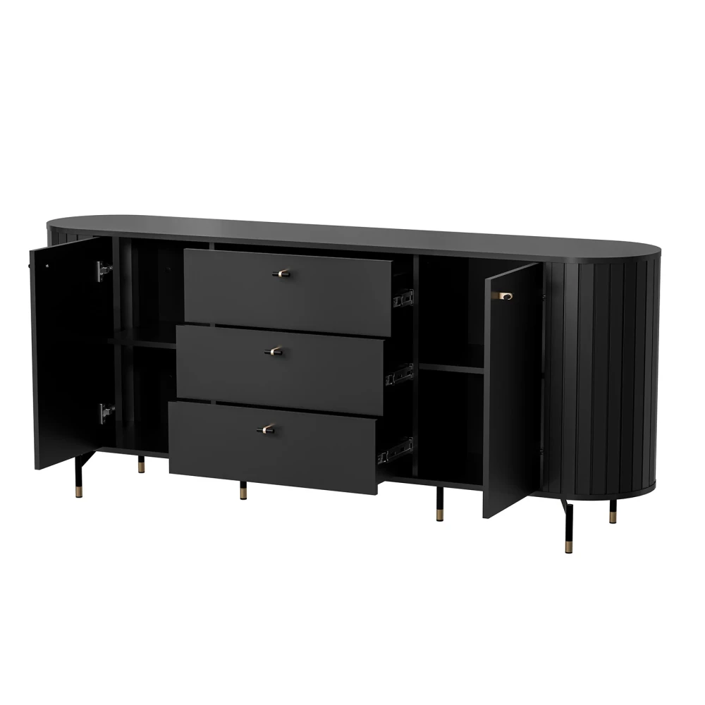 Kommode ZOEVA ZA4 mit Rillen