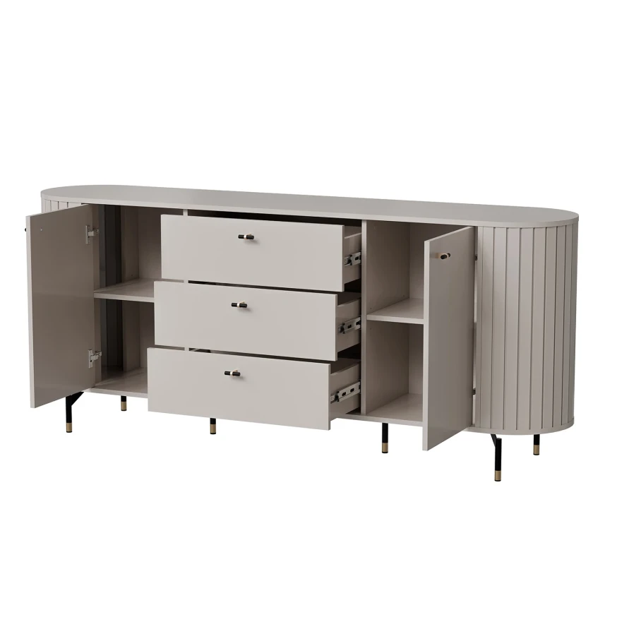 Kommode ZOEVA ZA4 mit Rillen