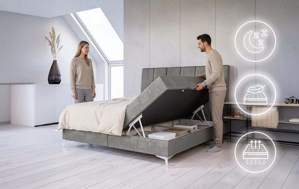 Boxspringbett 160x200 – Vorteile der smarten Verbindung aus Luxus und effizienter Raumnutzung