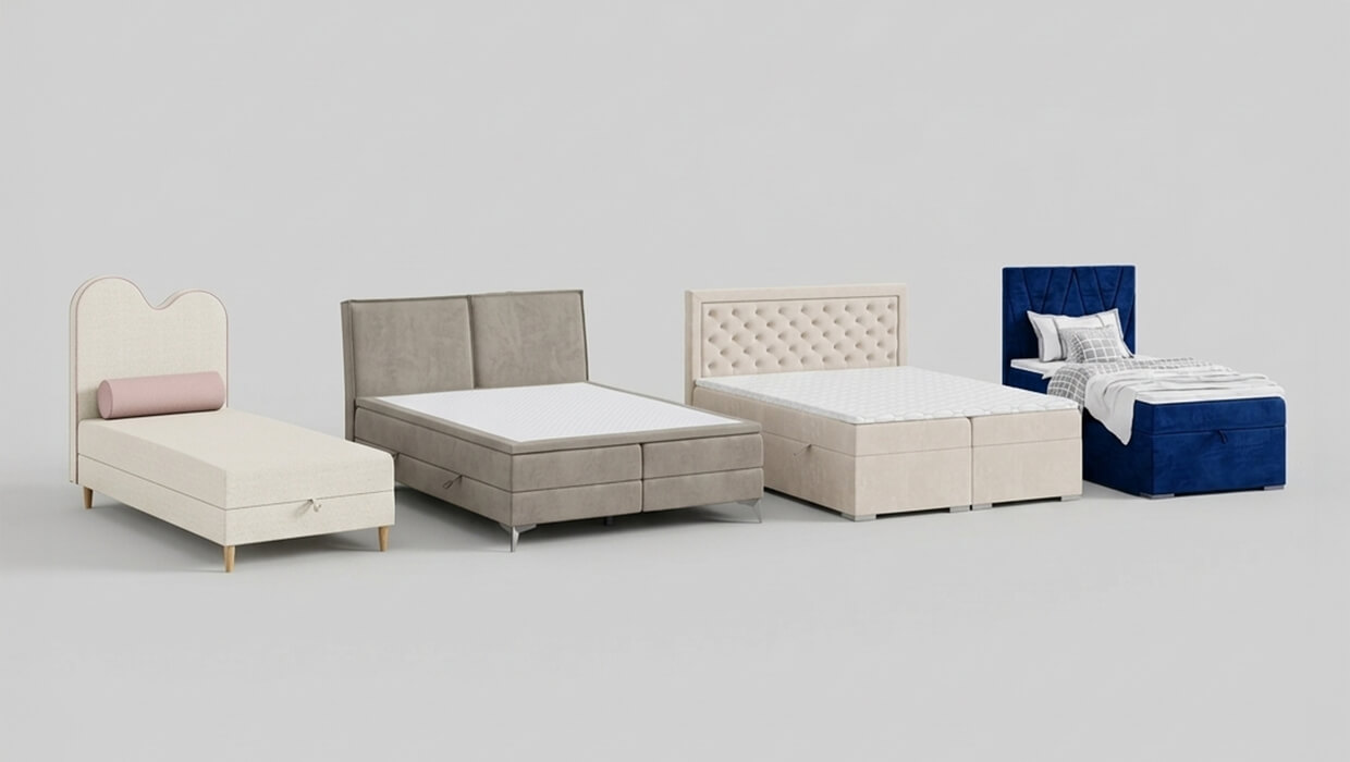 Hochwertige Boxspringbetten von Dekori Möbel – Premium-Stoffe und Materialien für maximalen Schlafkomfort