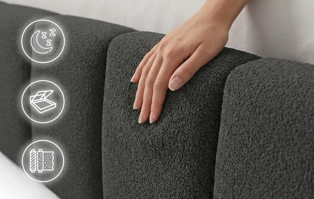 Bubble Bett 140x200 schwarz – Vorteile: Komfort, Stabilität und Design