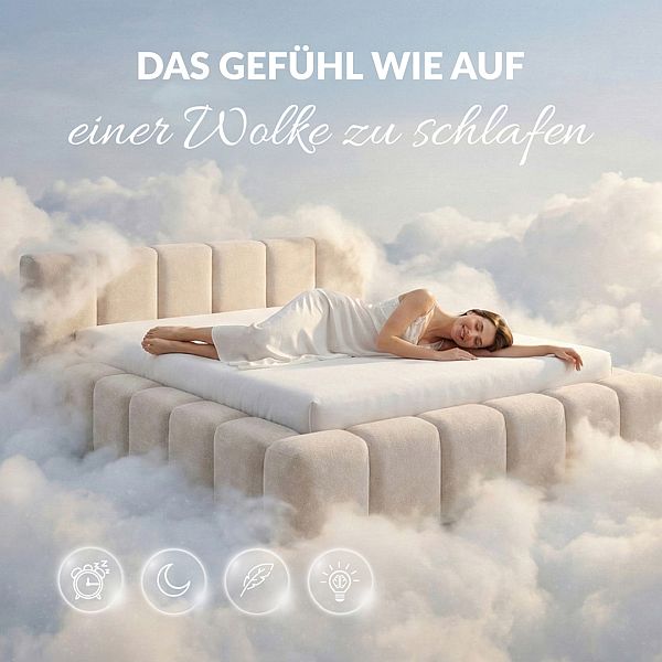 Bubble Bett 160x200 NUBO SLIM – Schlafen wie auf einer Wolke