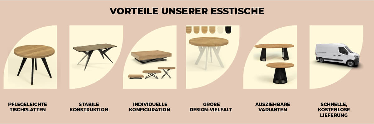 Warum lohnt es sich, Esstische bei Dekori Möbel zu bestellen?