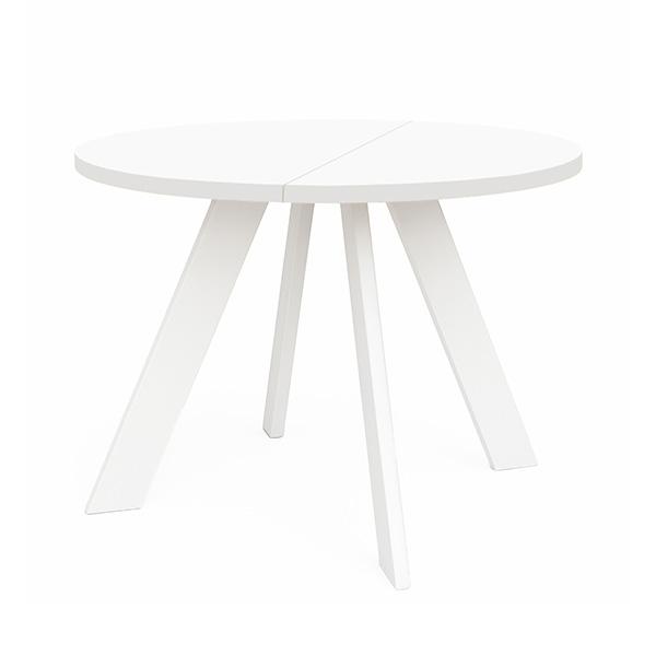 Esstisch rund weiß ausziehbar